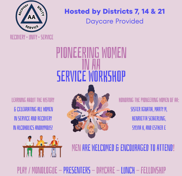 09/12/2026: Pioneering Women in AA Workshop